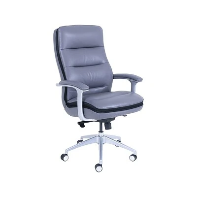 Task Chairs Beautyrest Platinum Bonded Leather Computer And Desk Chair, Gray (49404) - Image 2