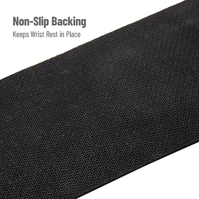 Mouse Pads & Wrist Rests Mind Reader Foam Non-Skid Gaming Support Cushion Set, Black (WRESTGEL-BLK) - Image 4