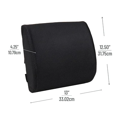 Mind Reader Harmony Collection Foam Back Supports, Black (BACKFOAM-BLK) - Image 3