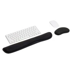 Mouse Pads & Wrist Rests Mind Reader Foam Non-Skid Gaming Support Cushion Set, Black (WRESTGEL-BLK)