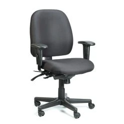 Task Chairs Raynor Eurotech Fabric 4 X 4 Multi-function Task Chair, Black
