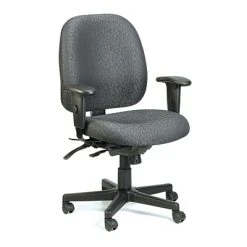 Task Chairs Raynor Eurotech Fabric 4 X 4 Multi-function Task Chair, Charcoal