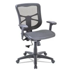 Task Chairs Alera® Elusion Mid-Back Mesh Task Chair With Mesh Seat, Black