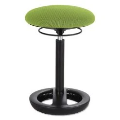 Drafting Chairs Safco Twixt Desk Height Ergonomic Stool, 22 1/2" High, Green Fabric