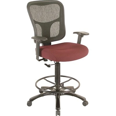 Tempur-Pedic® TP8200 Ergonomic Fabric Mid-Back Drafting Stool, Burgundy Drafting Chairs Tempur-Pedic® TP8200 Ergonomic Fabric Mid-Back Drafting Stool, Burgundy -Coreproducts s0555562 s7