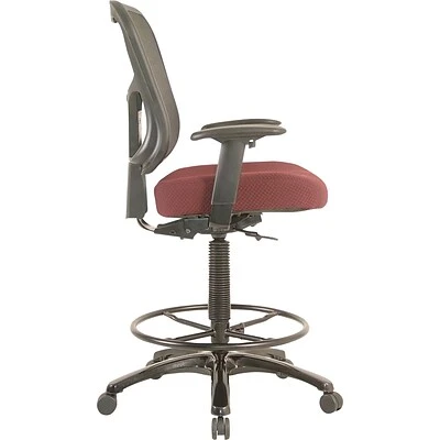 Tempur-Pedic® TP8200 Ergonomic Fabric Mid-Back Drafting Stool, Burgundy Drafting Chairs Tempur-Pedic® TP8200 Ergonomic Fabric Mid-Back Drafting Stool, Burgundy -Coreproducts s0555565 s7