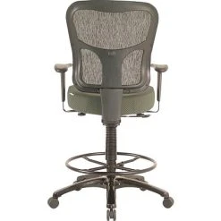Drafting Chairs Tempur-Pedic® TP8200 Ergonomic Fabric Mid-Back Drafting Stool, Olive -Coreproducts s0555575 s7