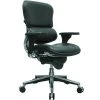 Task Chairs Raynor Eurotech Leather Mid Back Ergo Human Chair, Black