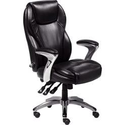 Executive/Managerial Chairs Serta Ergo-Executive Office Chair, Bonded Leather, Black