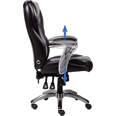 Executive/Managerial Chairs Serta Ergo-Executive Office Chair, Bonded Leather, Black - Image 3