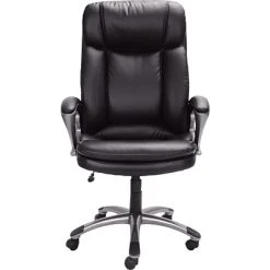 Big & Tall Chairs Serta Big & Tall Ergonomic Faux Leather Executive Big & Tall Chair, 350 Lb. Capacity, Black (43675OSS) 2 Big & Tall Chairs Serta Big & Tall Ergonomic Faux Leather Executive Big & Tall Chair, 350 Lb. Capacity, Black (43675OSS) -Coreproducts s0783974 s7