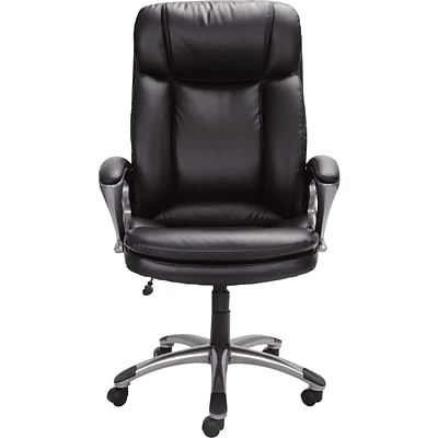 Serta Big & Tall Ergonomic Faux Leather Executive Big & Tall Chair, 350 lb. Capacity, Black (43675OSS) Big & Tall Chairs Serta Big & Tall Ergonomic Faux Leather Executive Big & Tall Chair, 350 Lb. Capacity, Black (43675OSS) -Coreproducts s0783974 s7