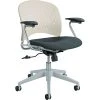 Safco Task Chairs Rêve Series Task Chair, Round Plastic Back, Polyester Seat, Black Seat/Latte