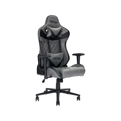 Office Chairs Techni Sport GamerXL Series Synthetic Computer Chair, Gray (RTA-TSXL3-GRY) - Image 2