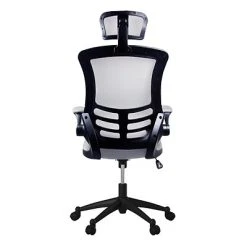 Executive/Managerial Chairs Techni Mobili Executive High Back Mesh Chair, Silver/Grey