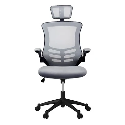 Executive/Managerial Chairs Techni Mobili Executive High Back Mesh Chair, Silver/Grey - Image 2