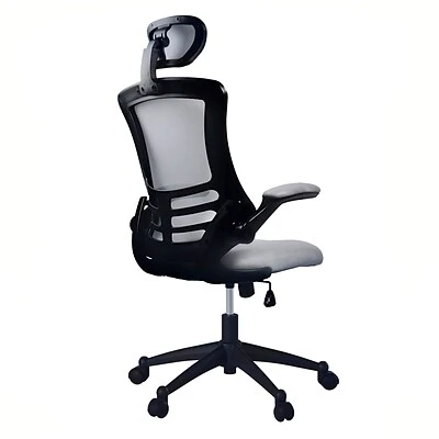 Executive/Managerial Chairs Techni Mobili Executive High Back Mesh Chair, Silver/Grey - Image 4