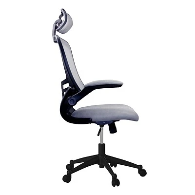 Executive/Managerial Chairs Techni Mobili Executive High Back Mesh Chair, Silver/Grey - Image 5