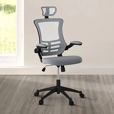 Executive/Managerial Chairs Techni Mobili Executive High Back Mesh Chair, Silver/Grey - Image 7