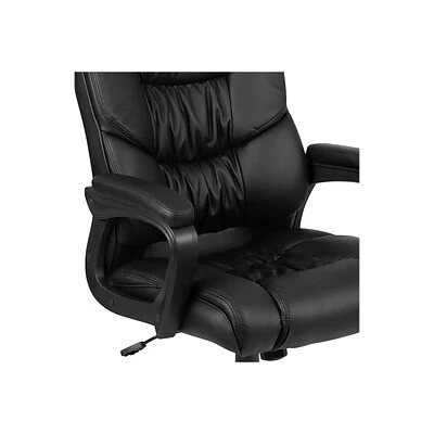 Task Chairs Flash Furniture Fundamentals Ergonomic Faux Leather Swivel Computer And Desk Chair, Black (CX-1179H-BK-GG) - Image 6