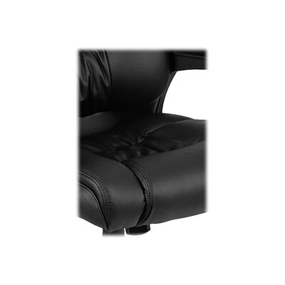 Task Chairs Flash Furniture Fundamentals Ergonomic Faux Leather Swivel Computer And Desk Chair, Black (CX-1179H-BK-GG) - Image 7