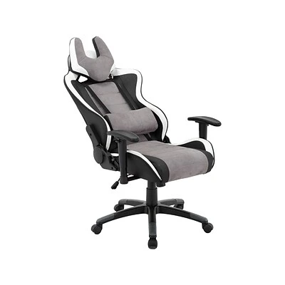 Gaming Chairs Hanover Commando Fabric Ergonomic Racing Gaming Chair, Black/Gray/White (HGC0107) - Image 2