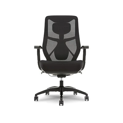 Office Chairs Beautyrest Duo-EX Ergonomic Mesh Swivel Task Chair, Black/Gray (60051GRY) - Image 2