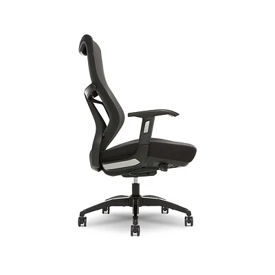 Office Chairs Beautyrest Duo-EX Ergonomic Mesh Swivel Task Chair, Black/Gray (60051GRY) - Image 3