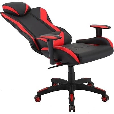 Gaming Chairs Hanover Commando Fabric Ergonomic High-Back Adjustable Gas Lift Seating Gaming Chair, Black And Red, HGC0105 - Image 3