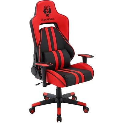 Gaming Chairs Hanover Commando Fabric Ergonomic Gas Lift Seating Gaming Chair, Black And Red, HGC0102