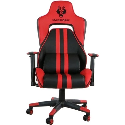 Gaming Chairs Hanover Commando Fabric Ergonomic Gas Lift Seating Gaming Chair, Black And Red, HGC0102 - Image 2
