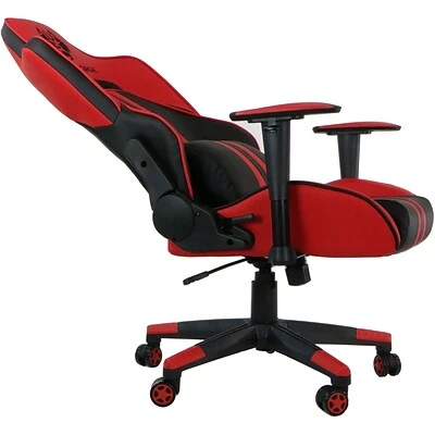 Gaming Chairs Hanover Commando Fabric Ergonomic Gas Lift Seating Gaming Chair, Black And Red, HGC0102 - Image 3
