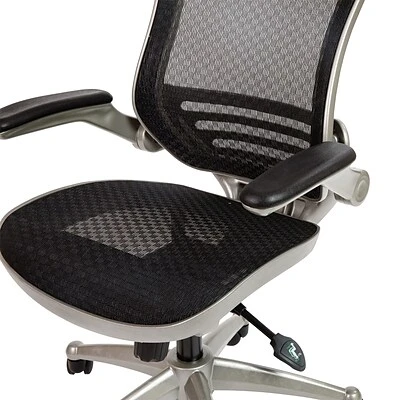 Executive/Managerial Chairs Flash Furniture Ergonomic Mesh Swivel Executive Mid-Back Chair, Black (BL8801XBKGR) - Image 9