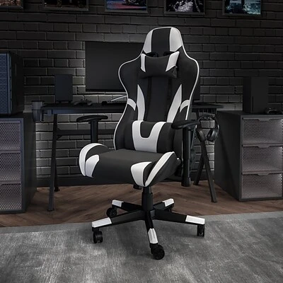 Executive/Managerial Chairs Flash Furniture X20 Ergonomic LeatherSoft Swivel Gaming Chair, Black (CH1872301BK) - Image 2