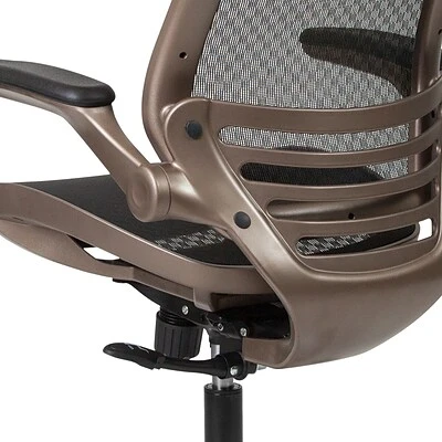 Executive/Managerial Chairs Flash Furniture Ergonomic Mesh Swivel Executive Mid-Back Chair, Black (BL8801X) - Image 9