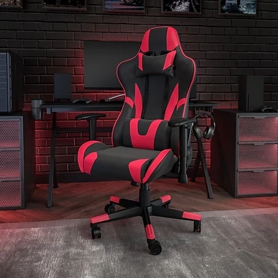 Executive/Managerial Chairs Flash Furniture X20 Ergonomic LeatherSoft Swivel Gaming Chair, Red (CH1872301RED) - Image 2