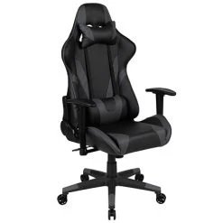 Executive/Managerial Chairs Flash Furniture X20 Ergonomic LeatherSoft Swivel Gaming Chair, Gray (CH1872301GY)