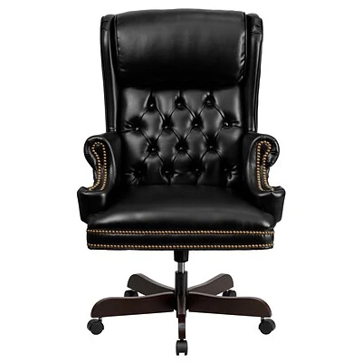 Executive/Managerial Chairs Flash Furniture Leathersoft Traditional Executive Chair, Black (CIJ600BK) - Image 6