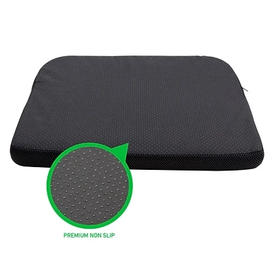 Seat Cushions Mind Reader Harmony Collection Foam Cushions, Black (MEMGEL-BLK) - Image 6