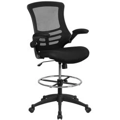 Task Chairs Flash Furniture Mid-Back Design Mesh Task Chair, Black (BL-X-5M-D-GG)