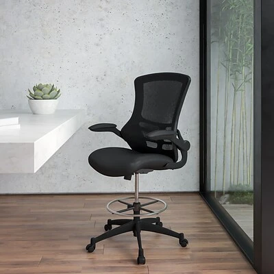 Task Chairs Flash Furniture Mid-Back Design Mesh Task Chair, Black (BL-X-5M-D-GG) - Image 2