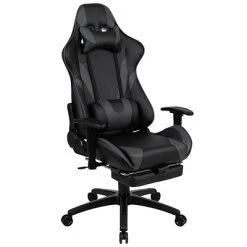 Executive/Managerial Chairs Flash Furniture X30 Ergonomic LeatherSoft Swivel Gaming Chair, Gray (CH187230GY)