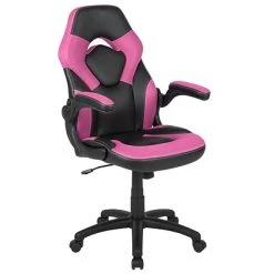 Executive/Managerial Chairs Flash Furniture X10 Ergonomic LeatherSoft Swivel Gaming Chair, Pink (CH00095PK)