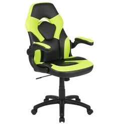 Executive/Managerial Chairs Flash Furniture X10 Ergonomic LeatherSoft Swivel Gaming Chair, Neon Green (CH00095GN)