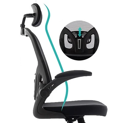 Office Chairs Urban Factory ERGO Simple Ergonomic Adjustable Office Chair, Black (ESC05UF) - Image 6