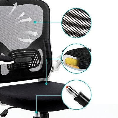 Office Chairs Urban Factory ERGO Simple Ergonomic Adjustable Office Chair, Black (ESC05UF) - Image 4