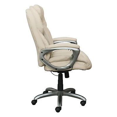 Executive/Managerial Chairs Serta Works My Fit Bonded Leather Executive Office Chair With 360 Motion Support, Inspired Ivory (CHR200063) - Image 3