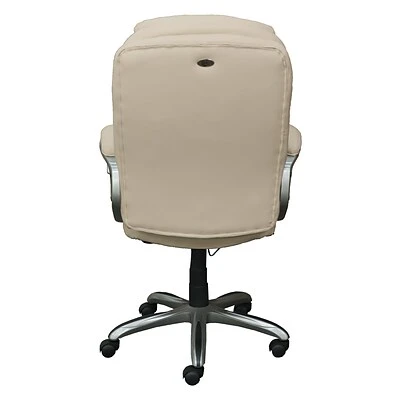 Executive/Managerial Chairs Serta Works My Fit Bonded Leather Executive Office Chair With 360 Motion Support, Inspired Ivory (CHR200063) - Image 4