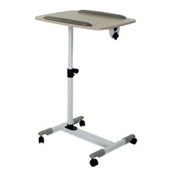Rolling Carts Mount-It! Rolling Laptop Tray, Height Adjustable Bedside Cart With Caster Wheels (MI-7946)