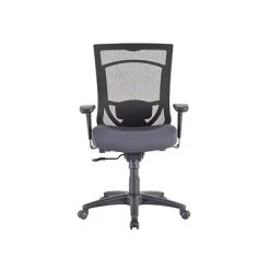 Task Chairs Tempur-Pedic TP7000 Mesh Back Fabric Task Chair, Black And Agate Gray (TP7000-AGATE)